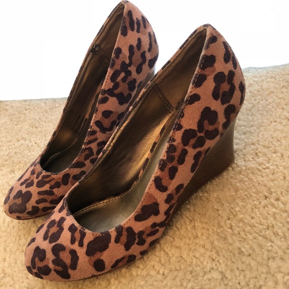 Leopard print wedge heels - Picture 1 of 1